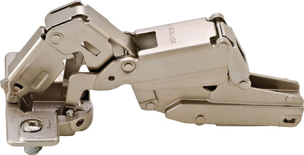 Salice C27FG99 Rapido Hinge, steel, nickel-plated, 165degree, half overlay, self closing, Mod 8