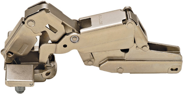 Salice C2JFG99 Logica Hinge, steel, nickel-plated, 165degree, half overlay, self closing, Mod 8