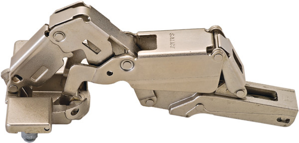 Salice C2JFP99 Logica Hinge, steel, nickel-plated, 165degree, inset mounting, self closing, Mod 0