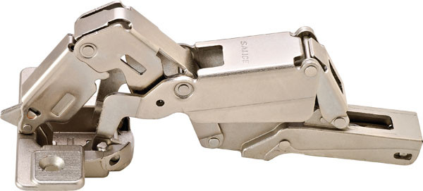 Salice C2PSP99 Push Hinge, steel, nickel-plated, 165degree, inset mounting, screw-on, Mod 0