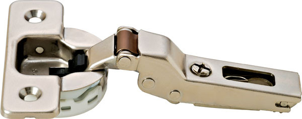 Salice C7P6GD9 Silentia Hinge, steel, nickel-plated, 110degree, half overlay, screw-on, Mod 8
