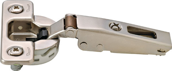 Salice C776DD9 Silentia Hinge, 110 degrees, 1/2" overlay, rapido, steel, nickel plated, MOD 12