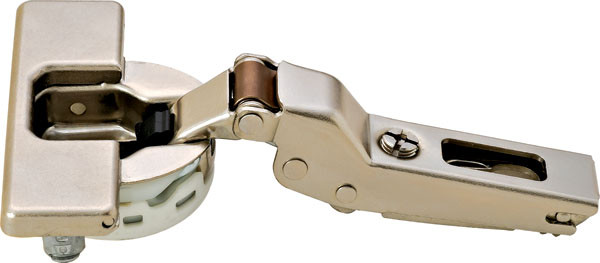 Salice C7J6GD9 Silentia Hinge, 110 degrees, half overlay, logica steel, nickel plated, MOD 8