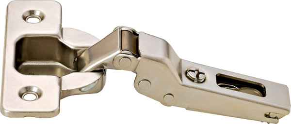 Salice C2P6G99 Hinge, steel, nickel-plated, 110degree, half overlay, self closing, screw-on, Mod 8