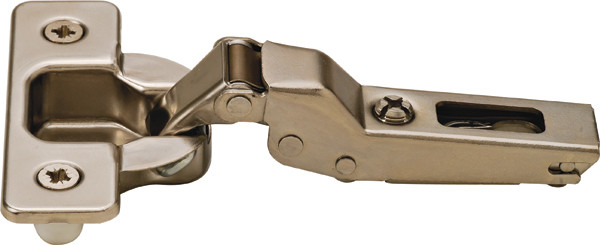 Salice C2R6G99 Hinge, steel, nickel-plated, 110degree, half overlay, self closing, with dowel, Mod 8