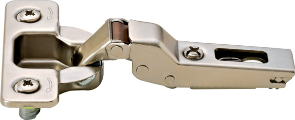 Salice C276G99 Hinge, steel, nickel-plated, 110degree, half overlay, self closing, Rapido, Mod 8