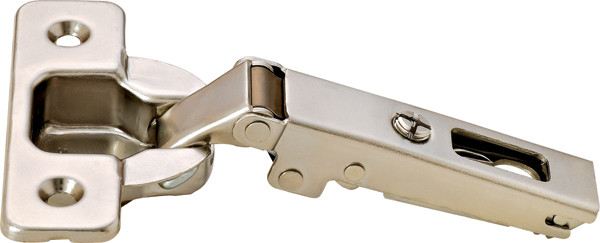 Salice C2PAP99 Push Hinge, steel, nickel-plated, 110degree, full overlay, screw-on, Mod 17