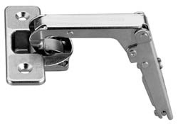 Salice C2PYA99 Hinge, steel, nickel-plated, 70degree, pie cut, screw-on