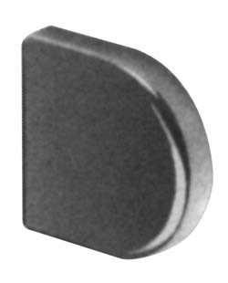 Salice P2CBA06 Glass Door Front Plate D-Shape, plastic, chrome-plated polished