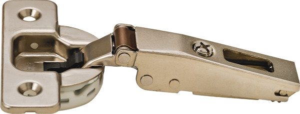 Salice C1P6GD9 Silentia Hinge, steel, nickel-plated, 105 degree, half overlay, screw-on, Mod 8