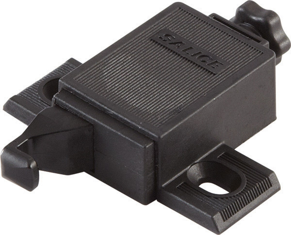 Salice DP4SN3 Push Latch, plastic, black, adjustable latch/adapter