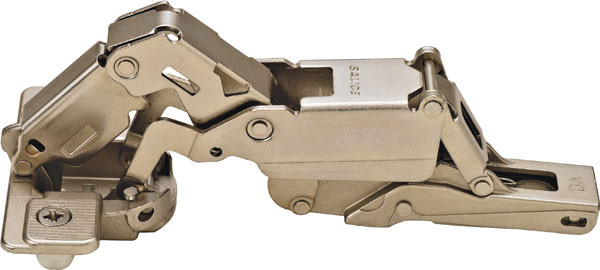 Salice C2RDA99 Hinge for Thick Door, zinc, die-cast, 155degree, full overlay, self closing, with dowel, Mod 17