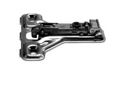 Salice BAU3L49 Clip Mounting Plate Face Frame, steel, nickel-plated, for woodscrews, 4mm Mod 6