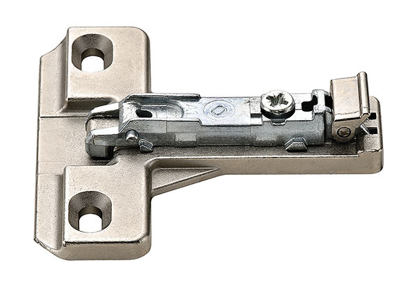 Salice BAU3E49 Clip Mounting Plate Face Frame, zinc, nickel-plated, for woodscrews, 4mm Mod 6