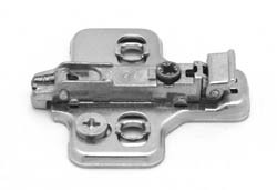 Salice BAR3L09F Clip Mounting Plate, steel, nickel-plated, for woodscrews, 0mm Mod 2
