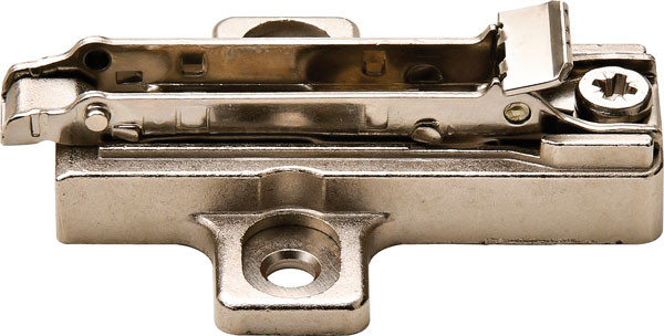 Salice BAR3R69 Clip Mounting Plate, steel, nickel-plated, for woodscrews, 6mm Mod 8