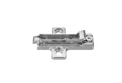 Salice BAR3R99 Clip Mounting Plate, steel, nickel-plated, for woodscrews, 9mm Mod 11
