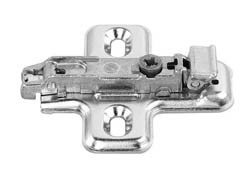 Salice BAV3L69F Clip Mounting Plate, steel, nickel-plated, for woodscrews, 6mm Mod 8