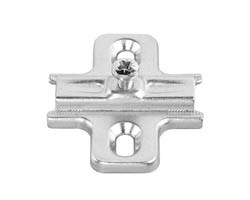 Salice B2V3H39/15 Slide-On Mounting Plate, steel, nickel-plated, for woodscrews, 3mm Mod 5