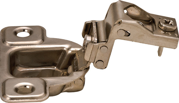 Salice CSP3B99N Hinge, steel, nickel plated, 106degree, 1 5/16", face frame, self closing, screw-on, 2 cam