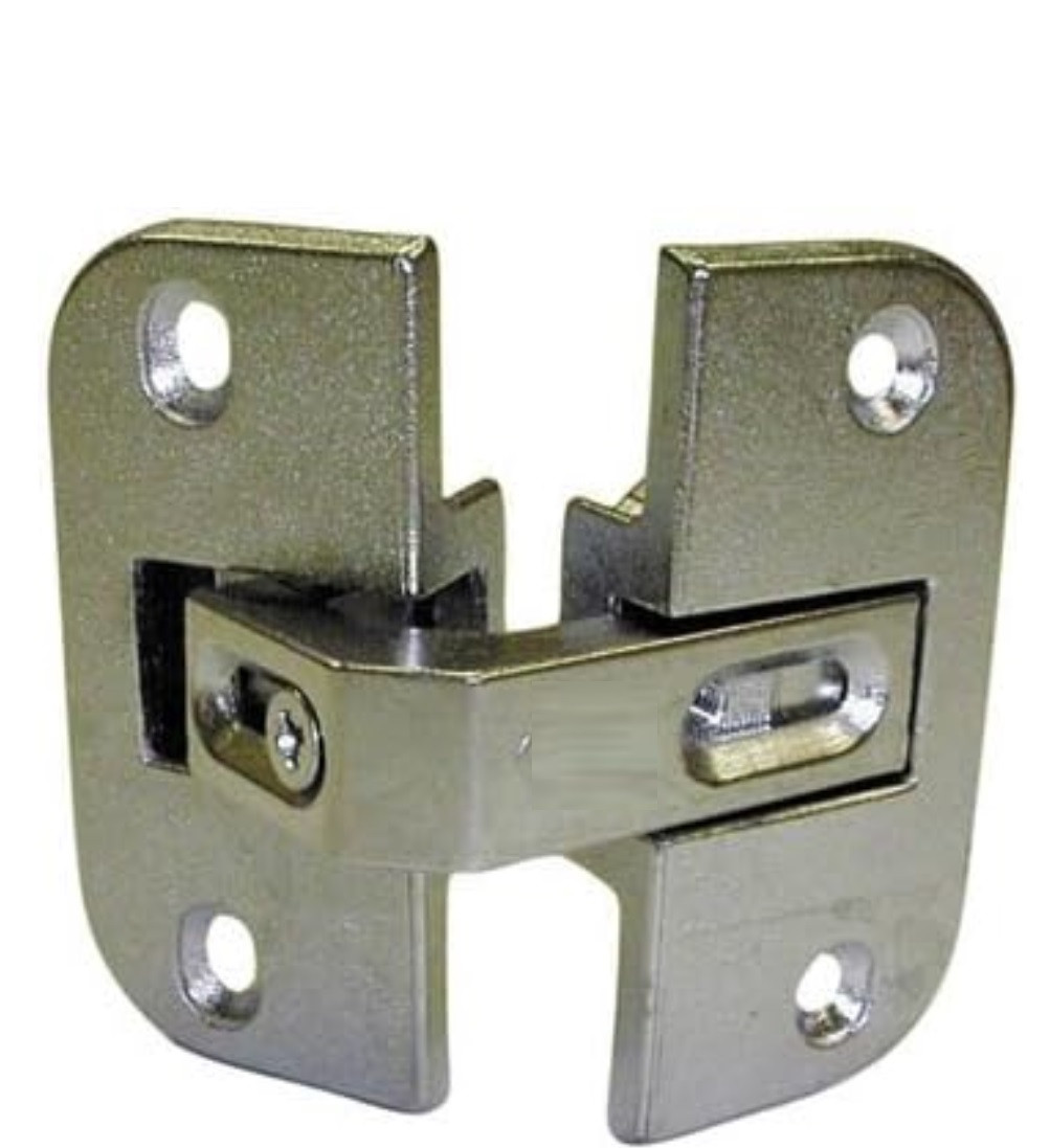 A-Series, pie cut corner hinge, 78 degree, zinc, nickel plated #154/3z