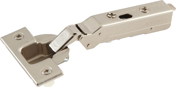 Grass Tiomos Hinge, 110 degree opening, full overlay, self-close, dowel, steel, nickel-plated, 22mm