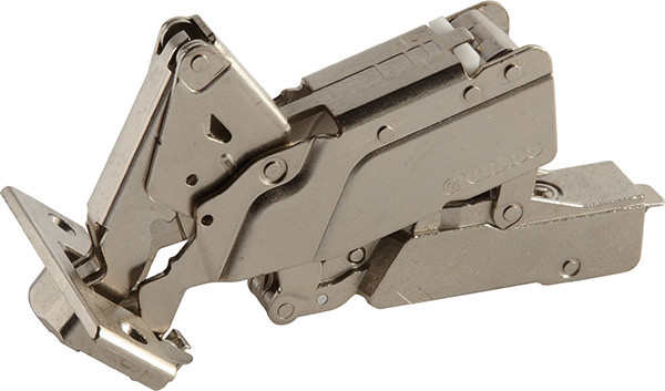 Grass Tiomos Hinge, 160 degree opening, full overlay, self-close, screw, steel, nickel-plated, 19mm