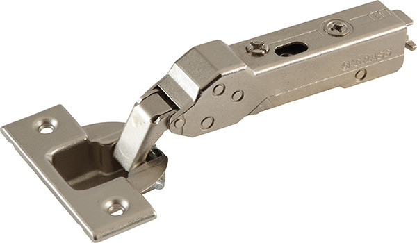 Grass Tiomos Hinge, 110 degree opening, 30 degree angle corner, soft-close, screw, steel, nickel-plated