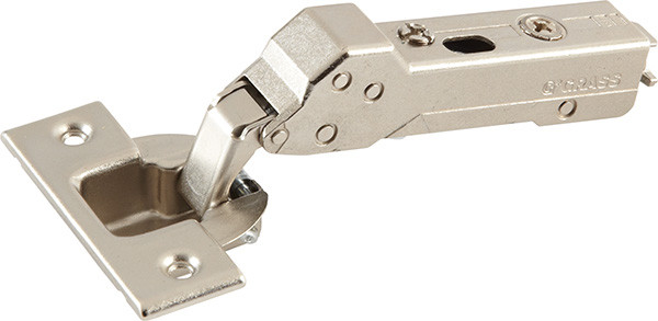 Grass Tiomos Hinge, 110 degree opening, 45 degree angle corner, soft-close, screw, steel, nickel-plated