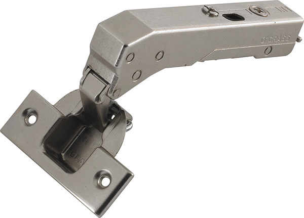 Grass Tiomos Hinge, 110 degree opening, inset, blind corner, soft-close, screw, steel, nickel-plated