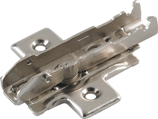Grass Tiomos Wing Baseplate, 4-point fixing, woodscrew, steel, nickel-plated, 3mm