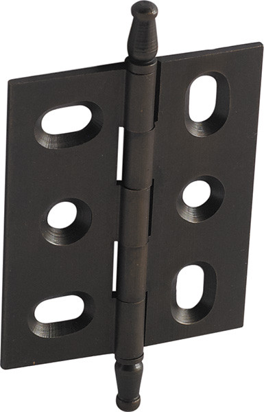 Elite Decorative Butt Hinge, mortised, with minaret finial, brass, 50x40mm, oil-rubbed bronzed