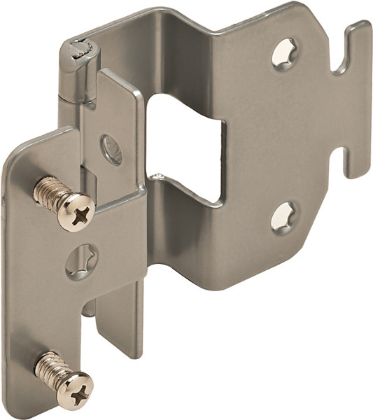 Hinge, 5-K advantage, steel, powder chrome