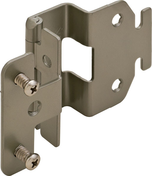 Hinge, 5-K advantage, steel, matt, powder coated, nickel