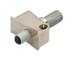 Damper, Face Frame, corner, zinc diecast, nickel plated