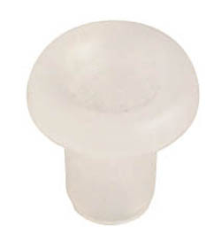 Door Stop, plastic, clear, 5mm 8.5x9x1.9mm