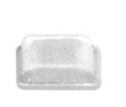 Door Bumper, plastic, clear, 10.2mm diameter, height=2.5mm (242/sheet)