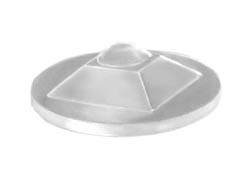 Door Bumper, plastic, clear, 12.7mm diameter (200 PER sheet)