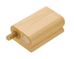 Soft Block door stop, maple with clear coat, 52mm x 32mm