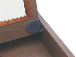 Hinge, for lids, with soft close, torque=34-50, plastic, black