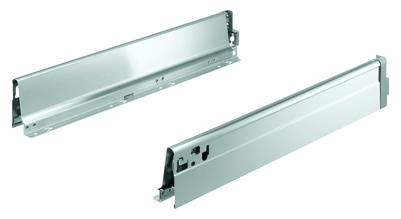 Tandembox 358M Drawer Profile Stainless Steel, For 14" Drawer, Pair