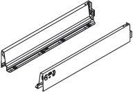 Tandembox 358M Drawer Profile Stainless Steel, For 16" Drawer, Pair