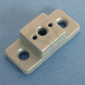 Drawer Slide Spacer 1/2", Silver, Bag of 6