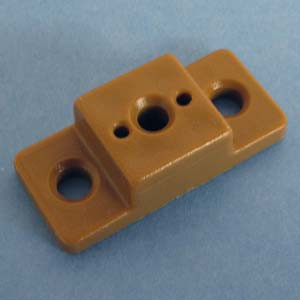 Drawer Slide Spacer 1/2", Tan, Bag of 6