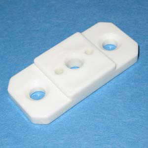 Drawer Slide Spacer 1/4" w/ wood screw holes, White, Pkg of 50