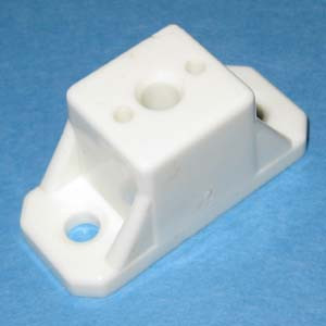 Drawer Slide Spacer 7/8" w/ wood screw holes, White, Pkg of 500