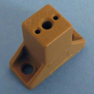 Drawer Slide Spacer 1-1/2", Tan, Bag of 4