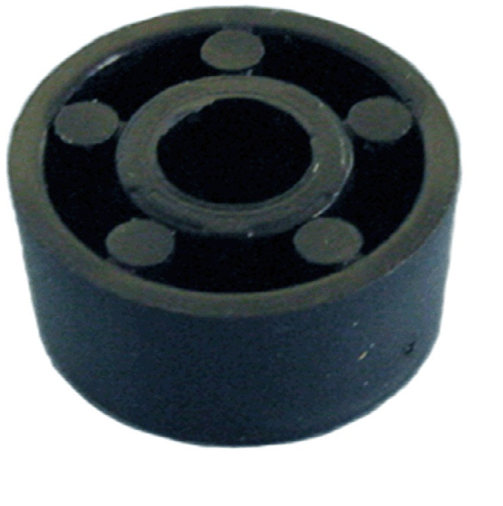 Drawer Slide Spacer (Round) 1/2" x 1", Black, Pkg of 1