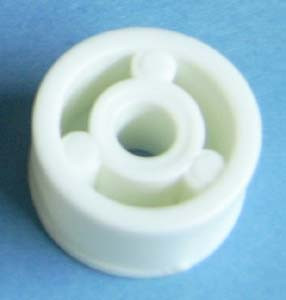 Drawer Slide Spacer (Round) 1/2" x 1", White, Pkg of 50
