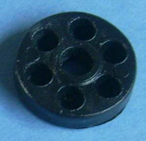 Drawer Slide Spacer (Round) 1/4" x 1", Black, Pkg of 1000